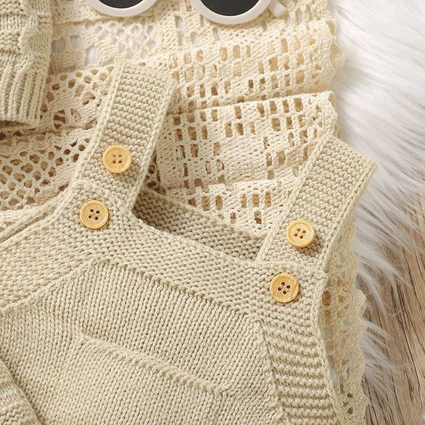 🧸🤍 В&rsquo;язаний комплект для малюка (3 в 1) 3858 фото