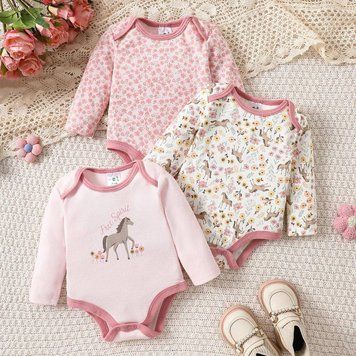 👶🌸 Набір бодіків для малюків (3 шт.) 1344 фото